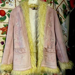 Almost famous kate hudson style flower child coat